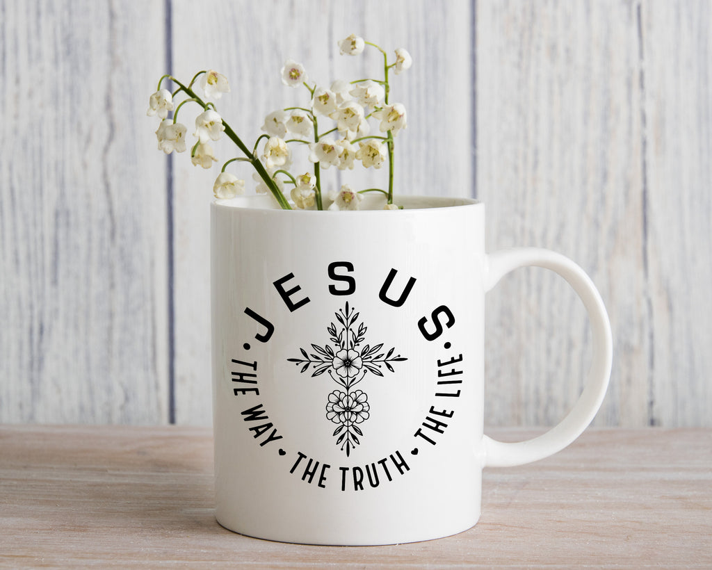 Jesus the Way Truth and Life Novety Mug Christian Coffee Cup