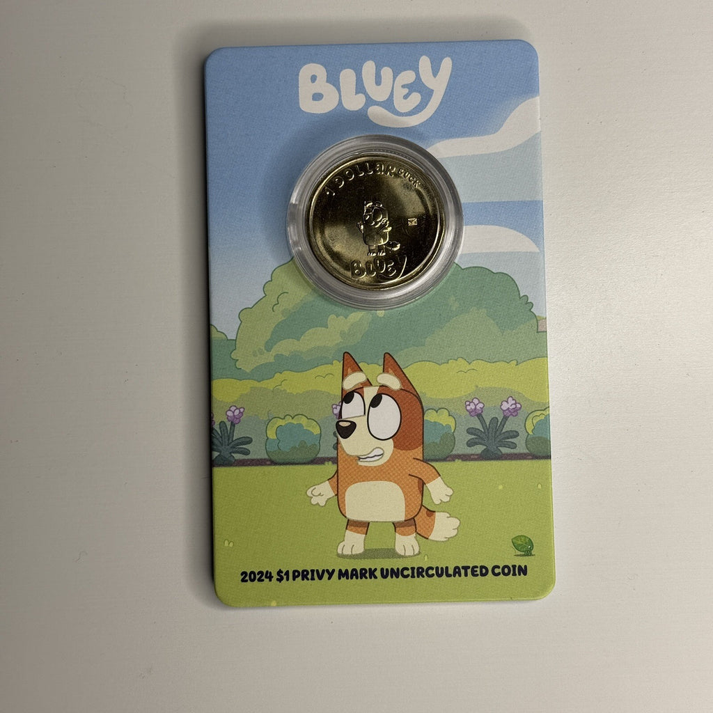 2024 $1 Bingo Carded Coin Bluey UNC Privy Mark