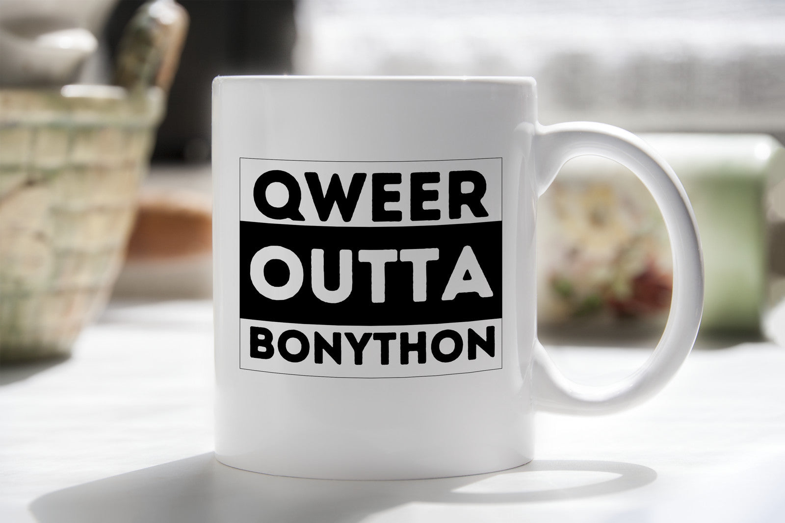 Qweer outta Bonython ACT Novelty Mug Gay Pride LGBTQIA Coffee Cup