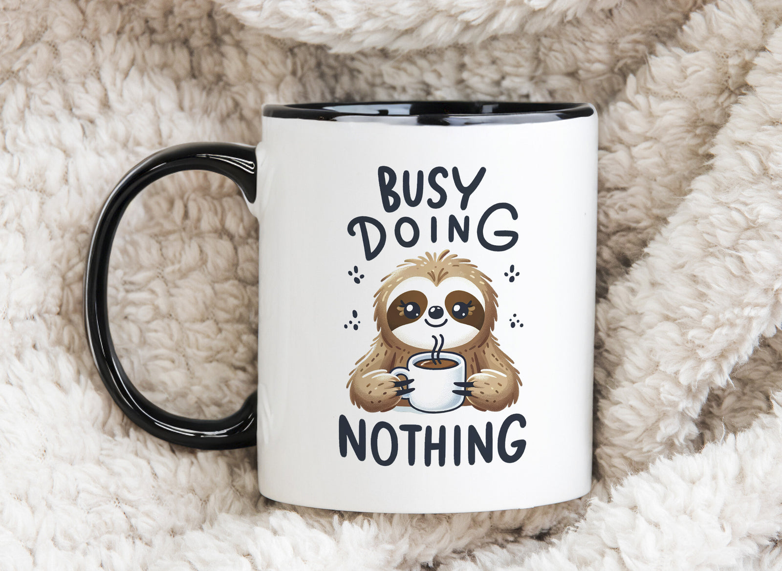 Sloth Mug Busy Doing Nothing Coffee Novelty Cup