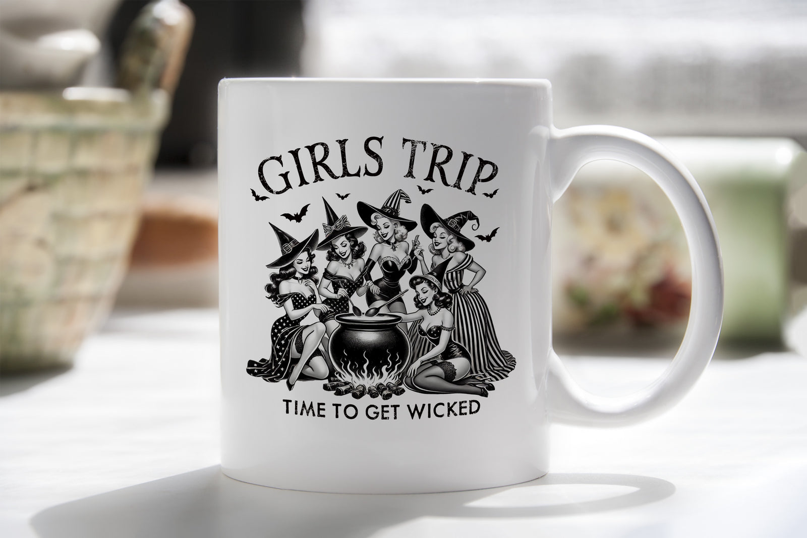 Girls Trip Time To Get Wicked Novelty Mug Fun Coffee Cup