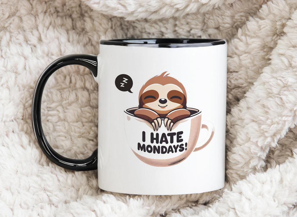 Sloth I Hate Mondays Novelty Mug Coffee Cup