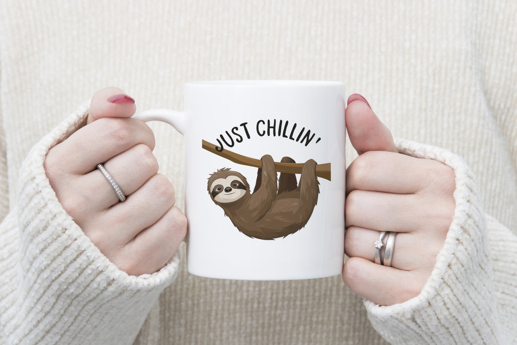 Sloth Novelty Mug Coffee Cup Just Chilling