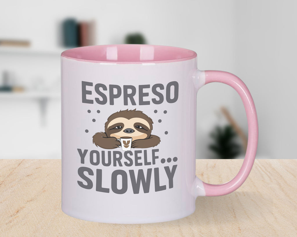 Sloth Coffee Novelty Espreso yourself slowly mug