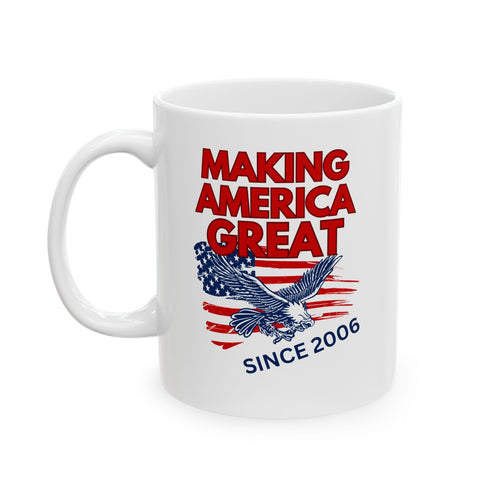 18 Year Old Birthday Gift America Novelty Mug Awesome Since 2006