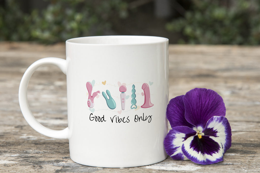 Novelty Mug Adult Good Vibes Only Coffee Cup