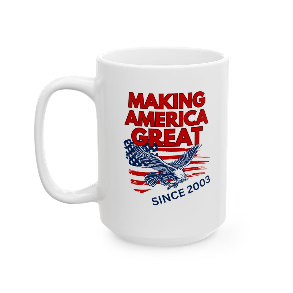 21 Year Old Birthday Gift America Novelty Mug Awesome Since 2003 Coffee Cup