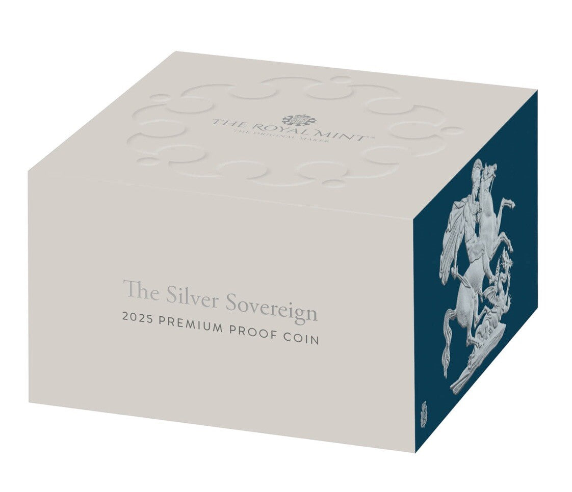 2025 Silver Sovereign Premium UK 15,000 Mintage Privy Mark In Hand