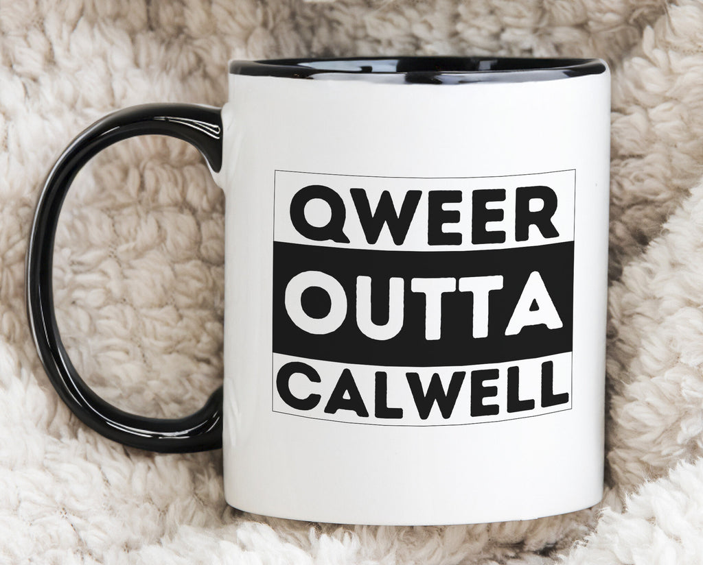 Qweer outta Calwell ACT Novelty Mug Gay Pride LGBTQIA Coffee Cup