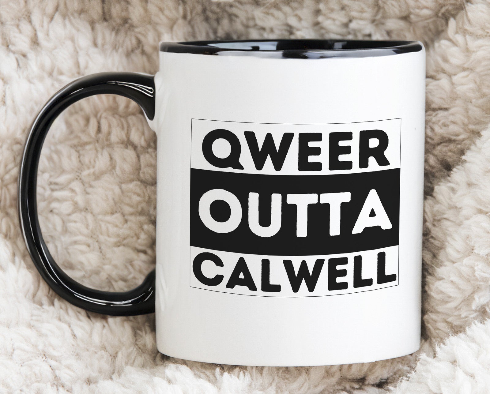 Qweer outta Calwell ACT Novelty Mug Gay Pride LGBTQIA Coffee Cup