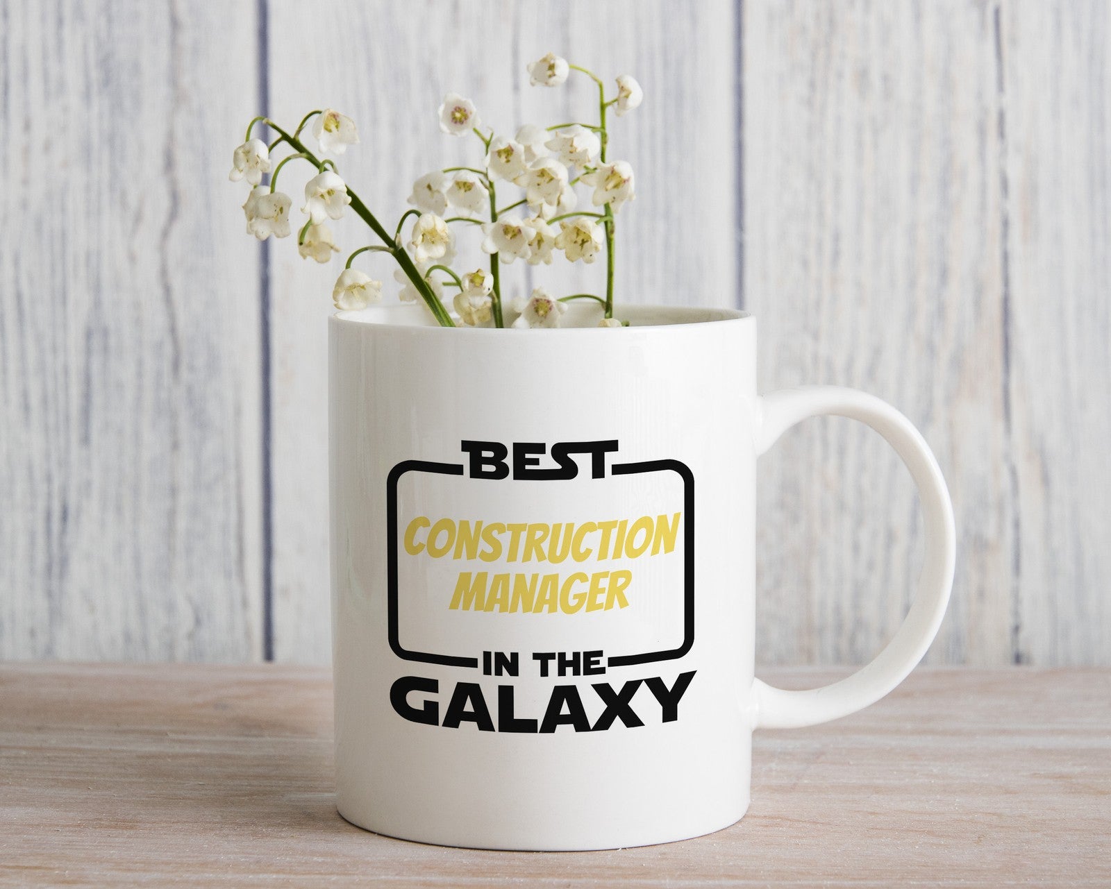 Best in the Galaxy Construction Manager Novelty Mug Coffee Cup