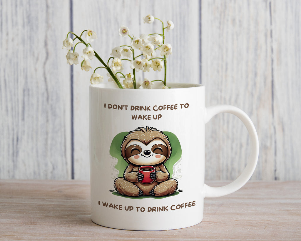 Sloth Novelty Mug Wake up Coffee Cup