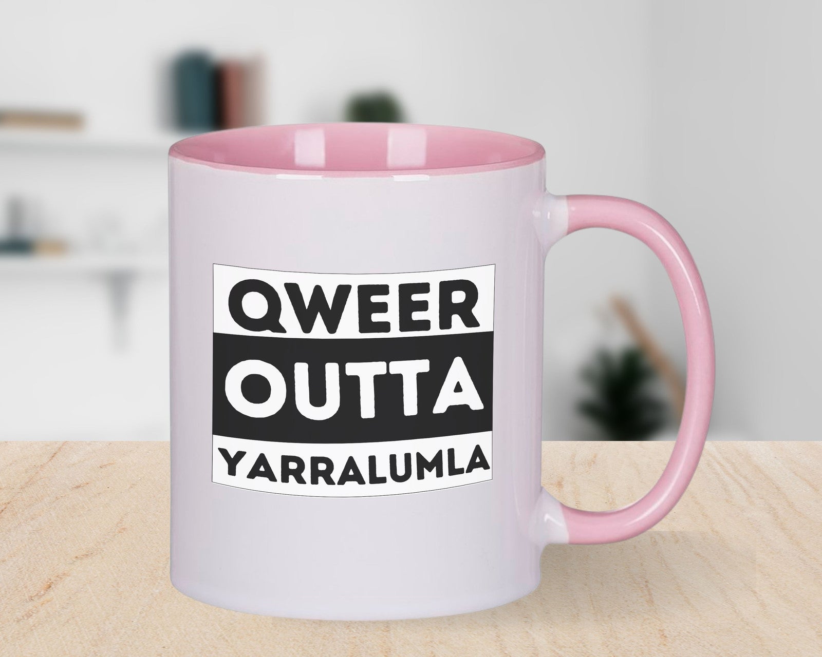 Qweer outta Yarralumla ACT Novelty Mug Gay Pride LGBTQIA Coffee Cup