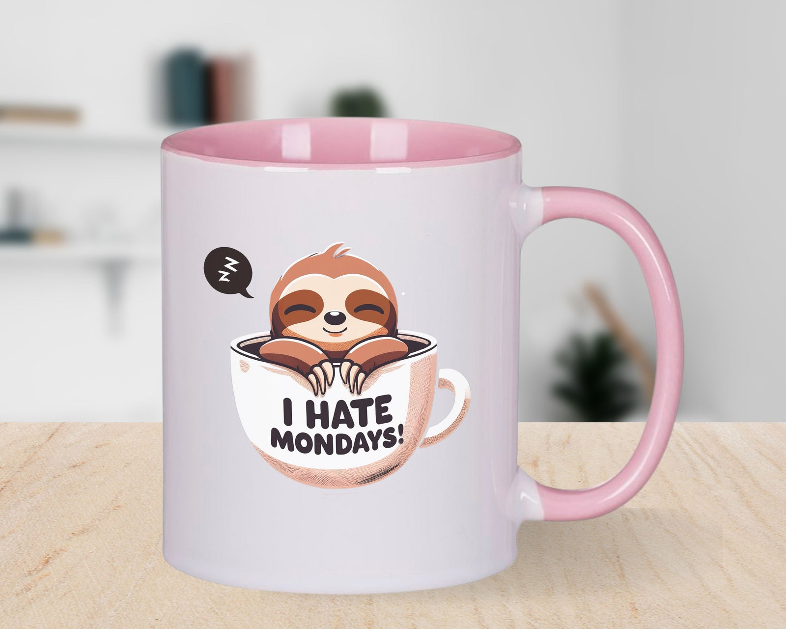 Sloth I Hate Mondays Novelty Mug Coffee Cup