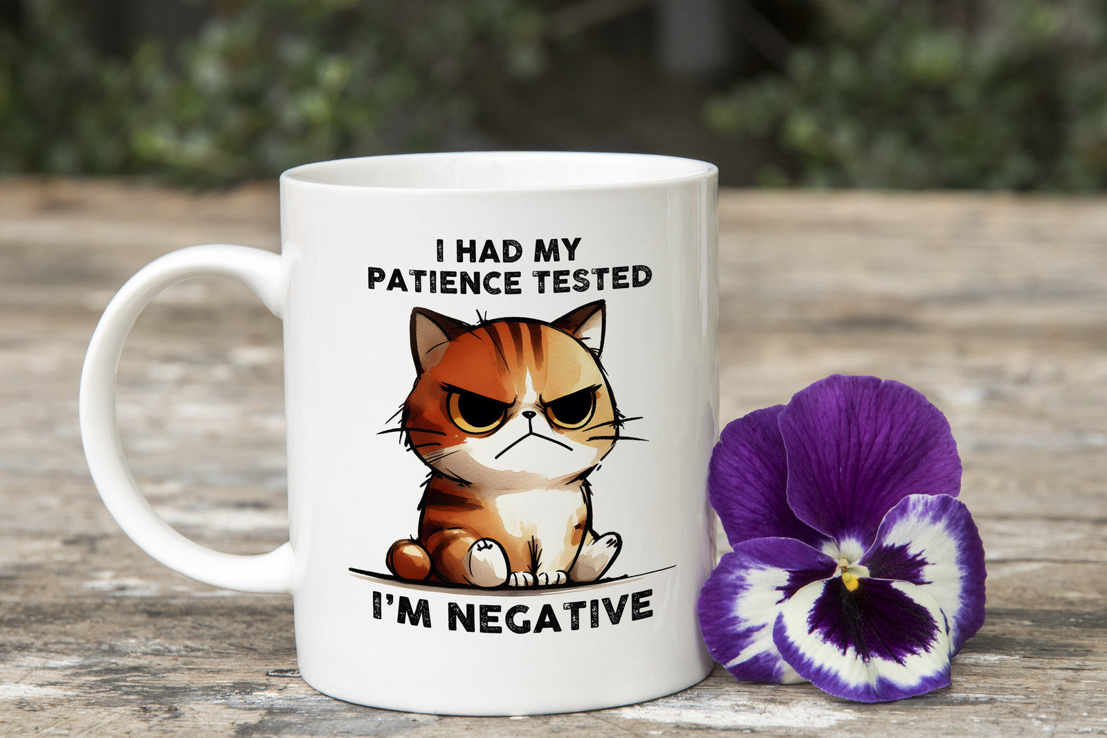 Patience tested I'm Negative Novelty Mug Sarcastic Coffee