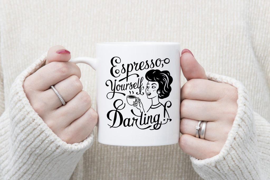 Coffee Lovers Gift Funny Espresso Yourself Novelty Mug Gift Coffee Cup