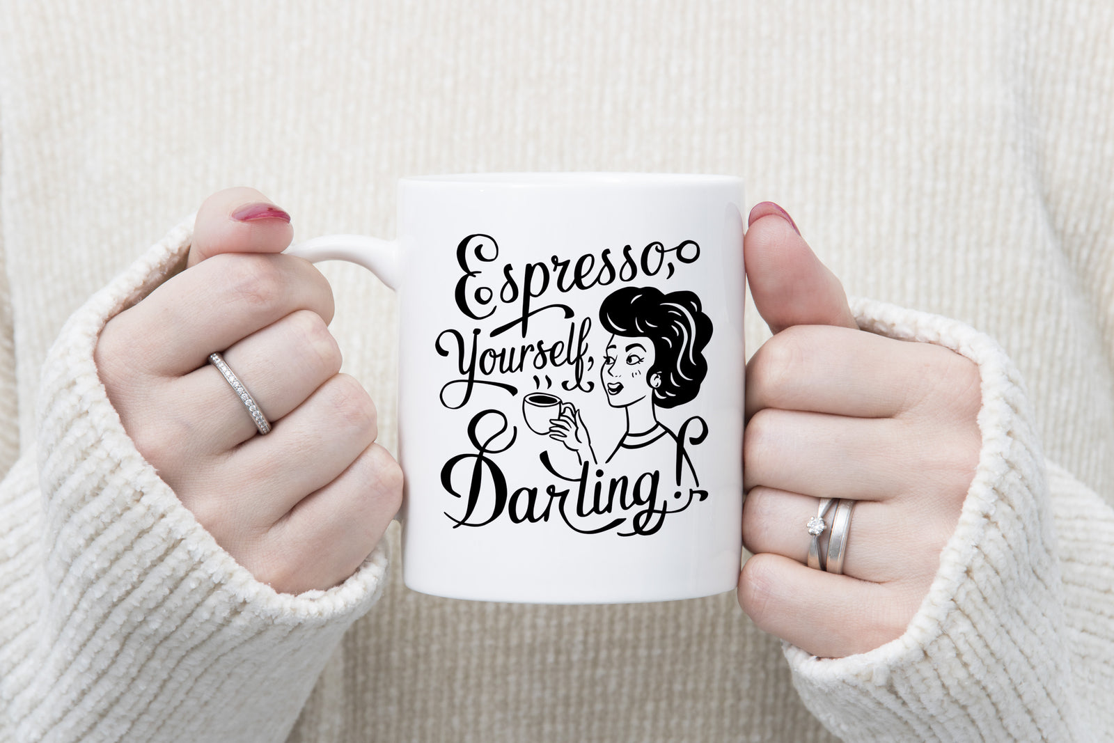 Coffee Lovers Gift Funny Espresso Yourself Novelty Mug Gift Coffee Cup