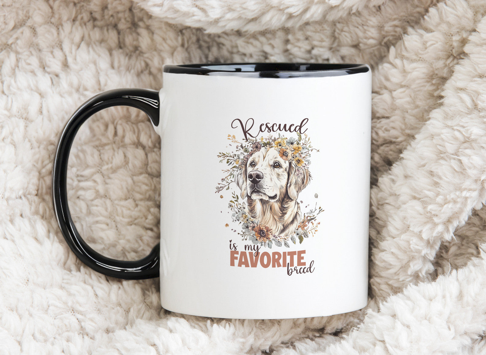 Rescue Dog Novelty Mug Gift Coffee Cup