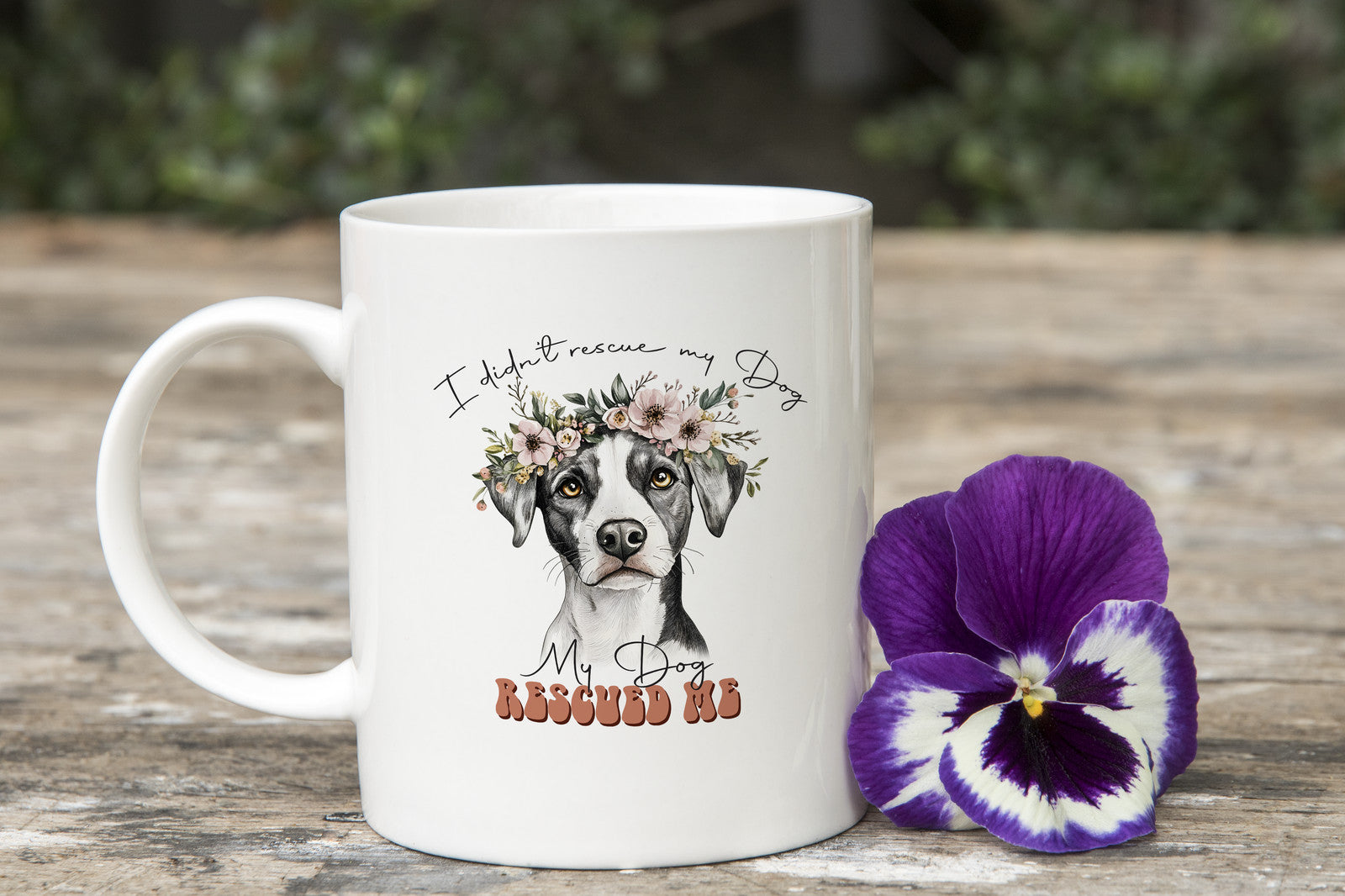Rescue Dog Novelty Mug Cute Coffee Cup