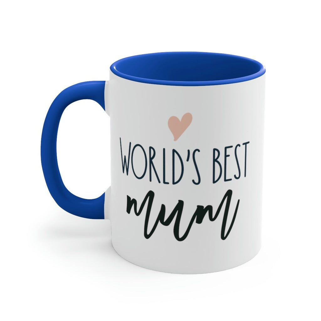 World's best mum mug Mother’s day coffee mug gift for mother's day blue accent