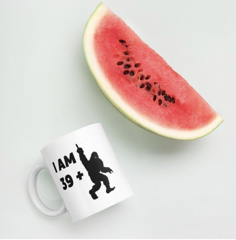 40th Birthday Novelty Mug 39 Plus Middle Finger Funny Birthday Gift