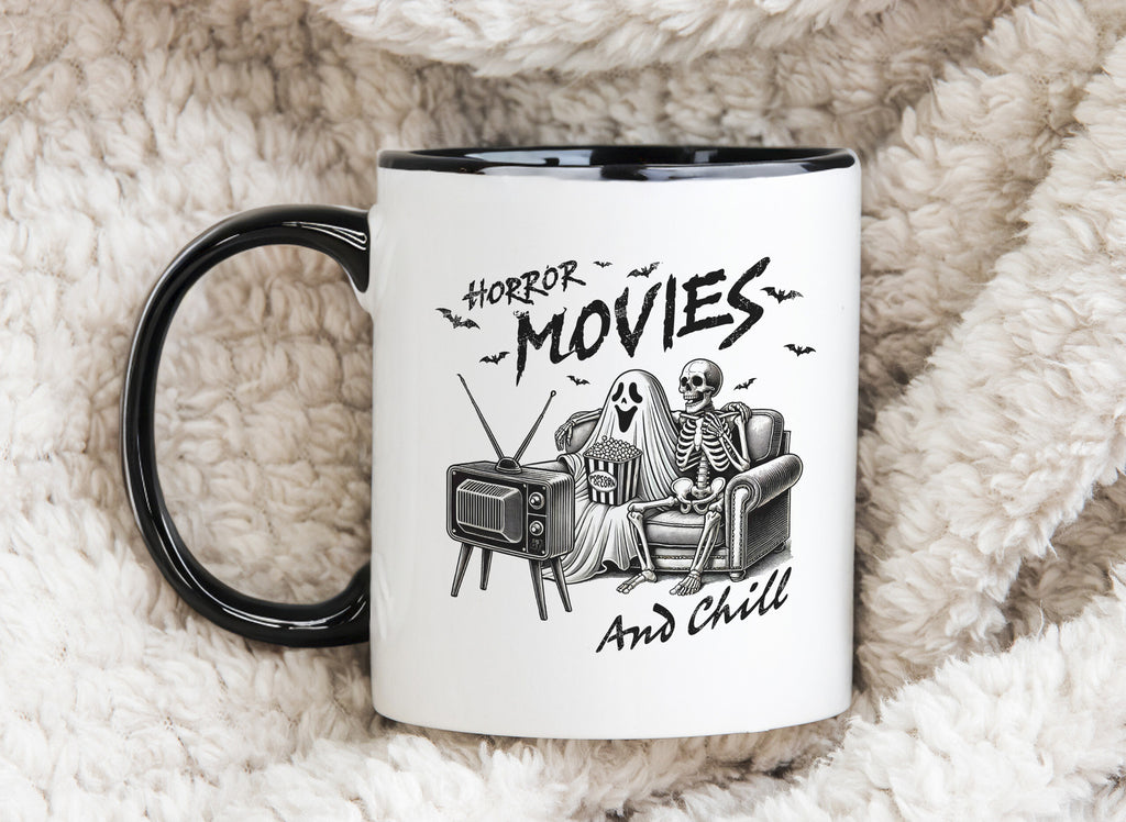 Horrow Movies and Chill Novelty Mug Coffee Cup