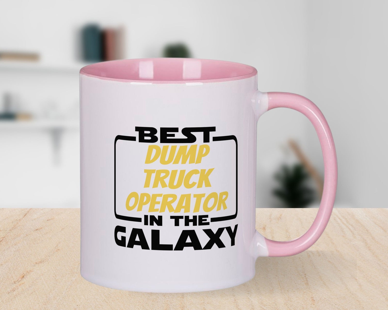 Best in the Galaxy Dump Truck Operator Novelty Mug Garbo Garbage Truck Cup
