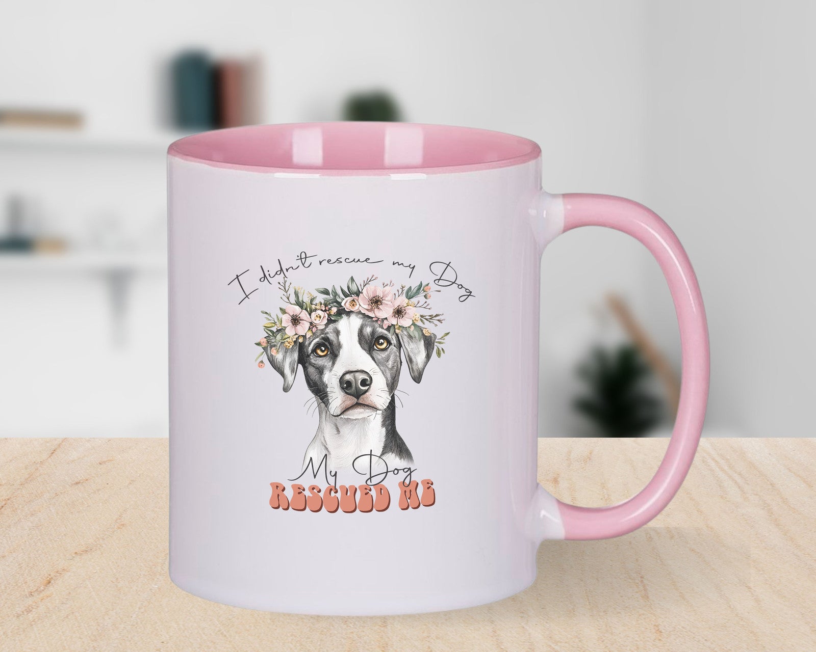 Rescue Dog Novelty Mug Cute Coffee Cup
