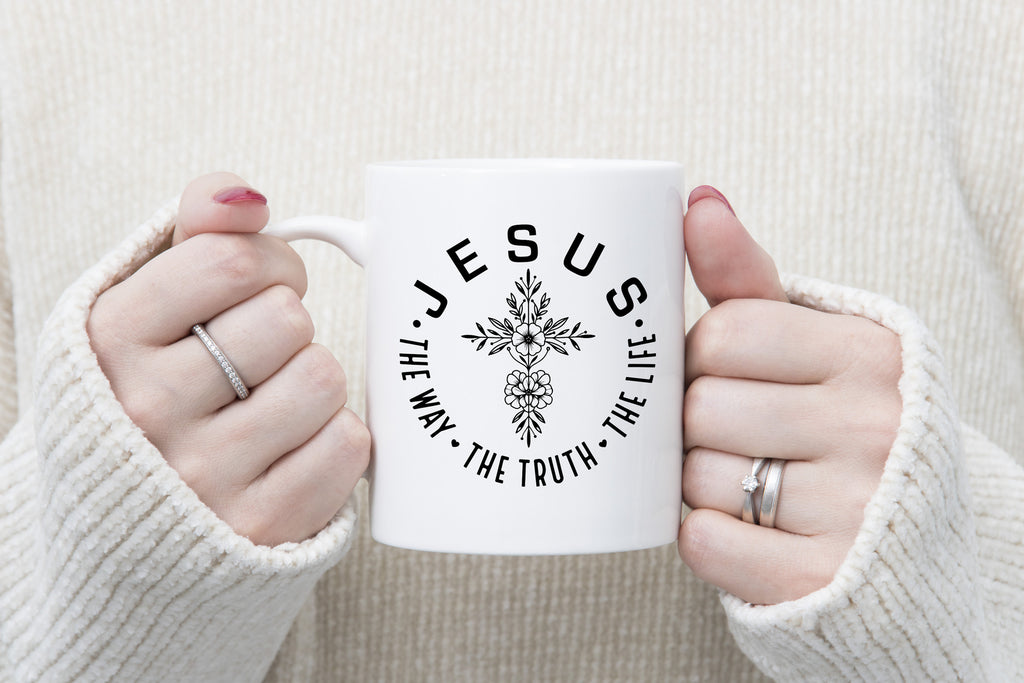 Jesus the Way Truth and Life Novety Mug Christian Coffee Cup