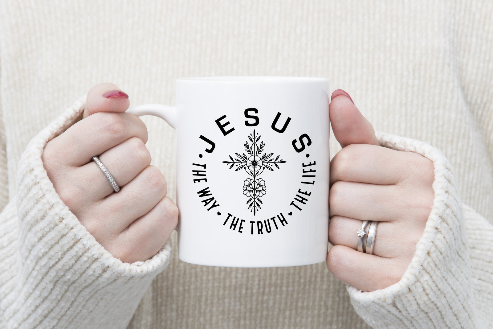 Jesus the Way Truth and Life Novety Mug Christian Coffee Cup
