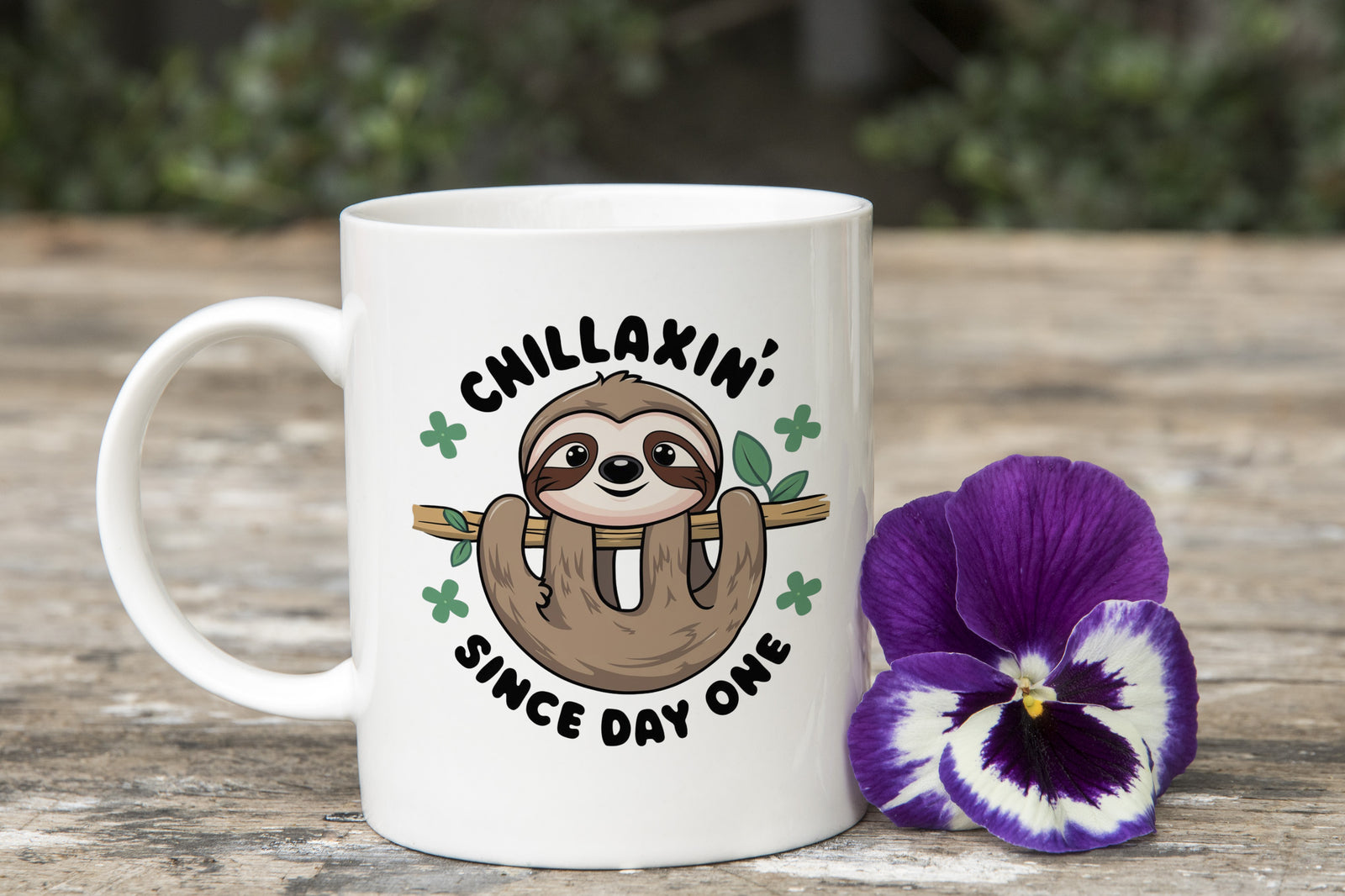 Sloth Novelty Mug Coffee Cup Chillax since day one