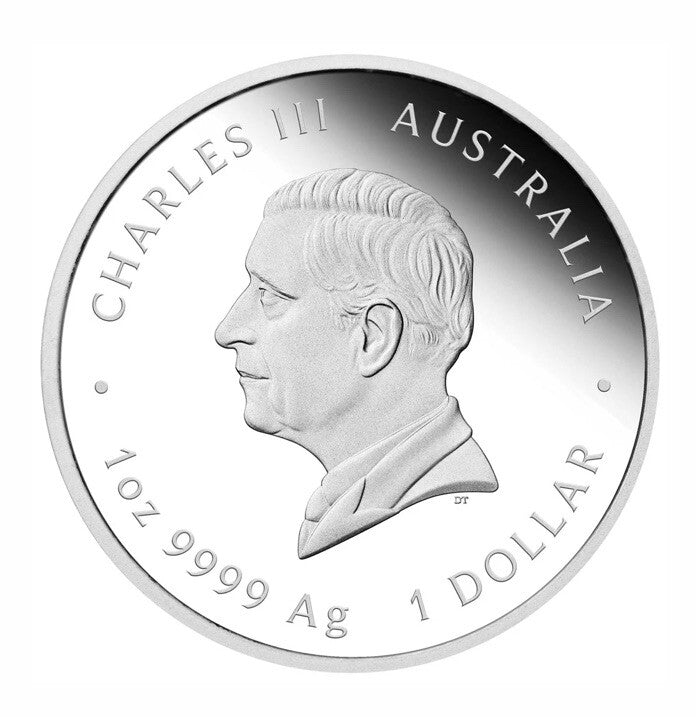 2025 Year of the Snake 1oz Silver Proof Coloured Coin Perth Mint - In Hand