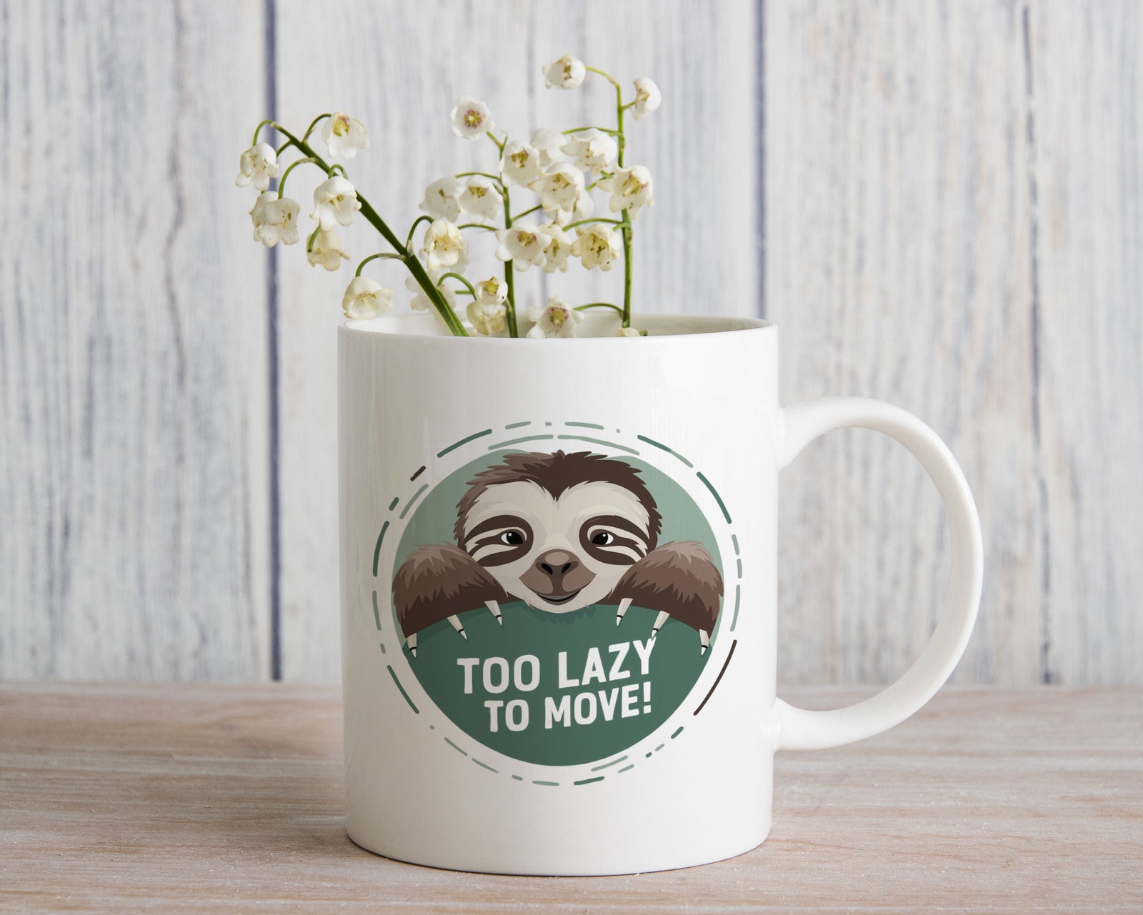 Sloth Novelty Mug Coffee Cup To Lazy to Move