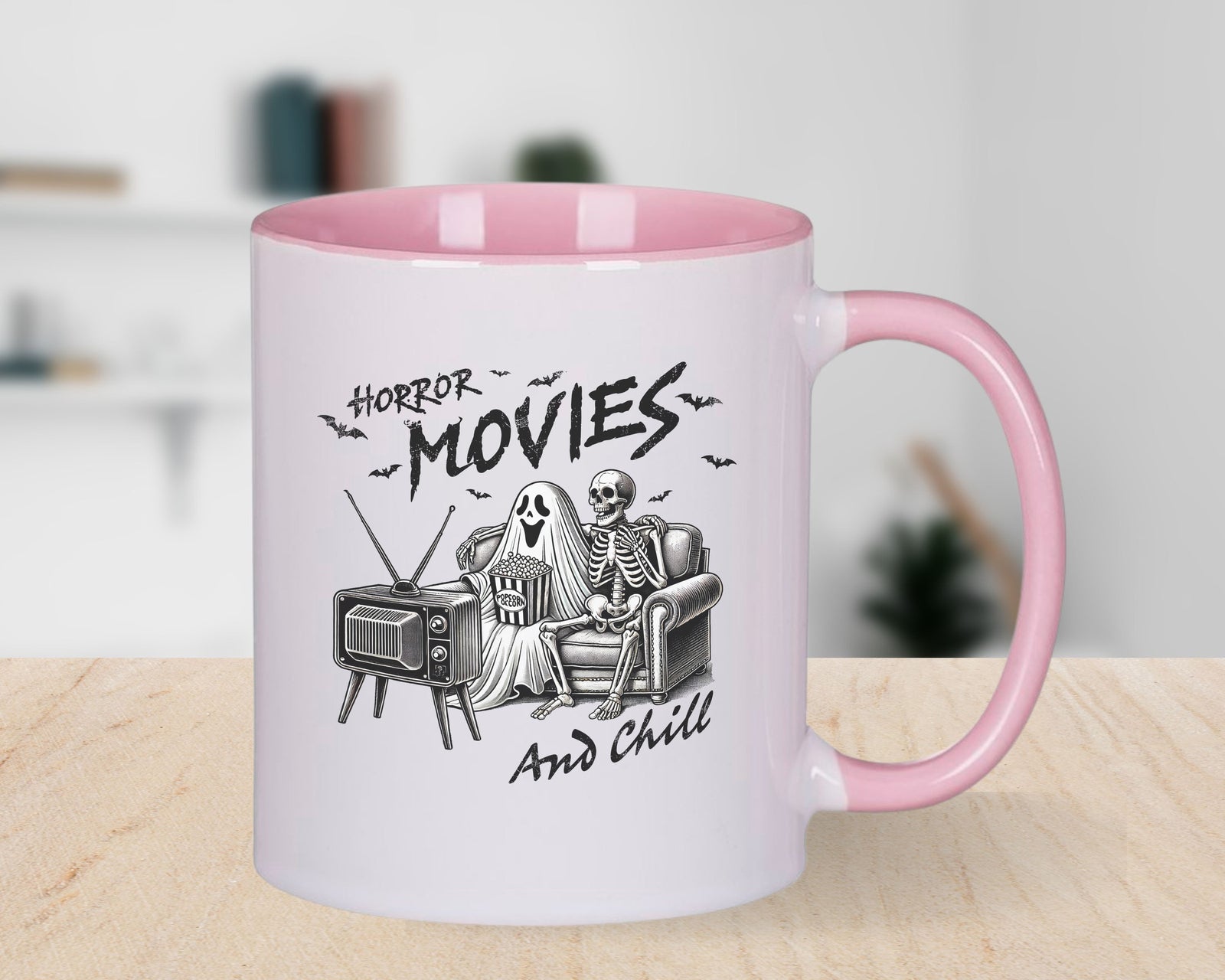 Horrow Movies and Chill Novelty Mug Coffee Cup
