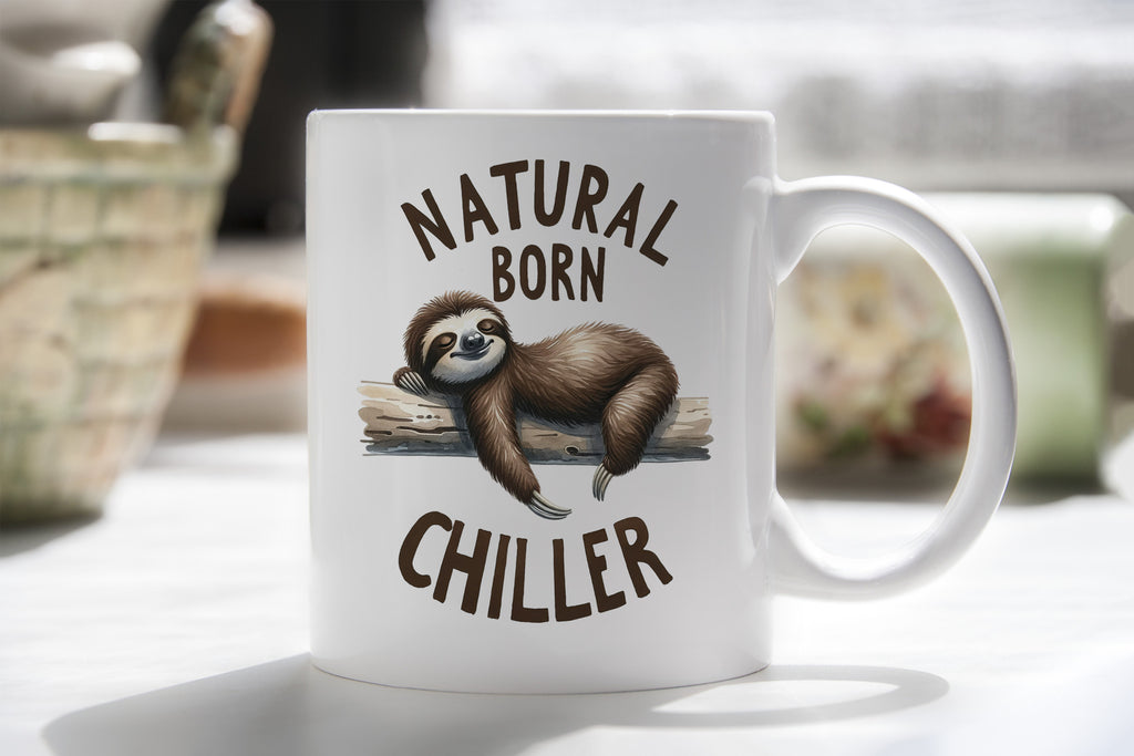 Sloth Natural Born Chiller Novelty Mug Coffee Cup