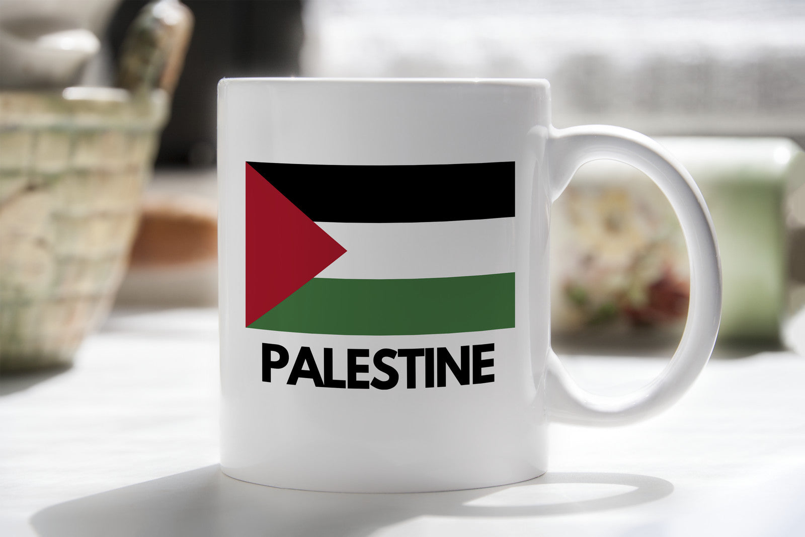Free Palestine Flag Novelty Mug Pride Cup