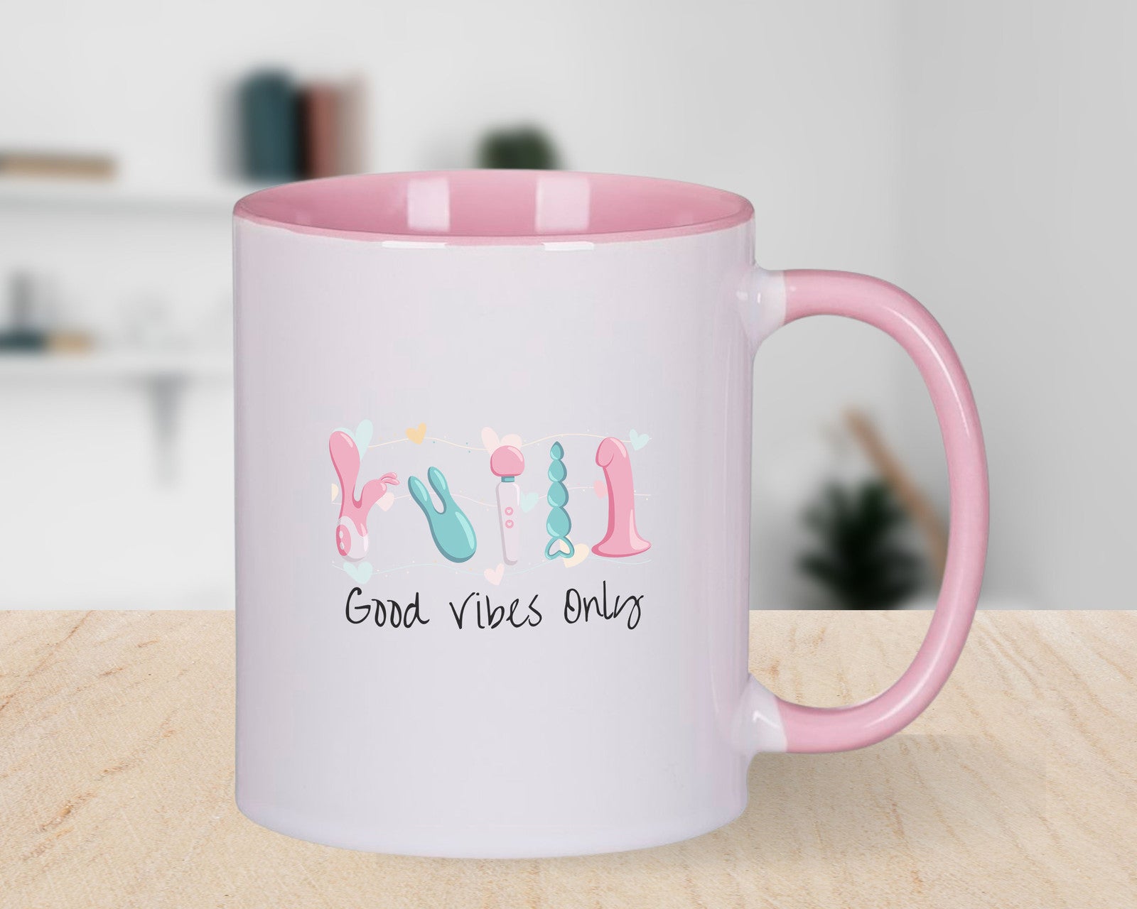 Novelty Mug Adult Good Vibes Only Coffee Cup