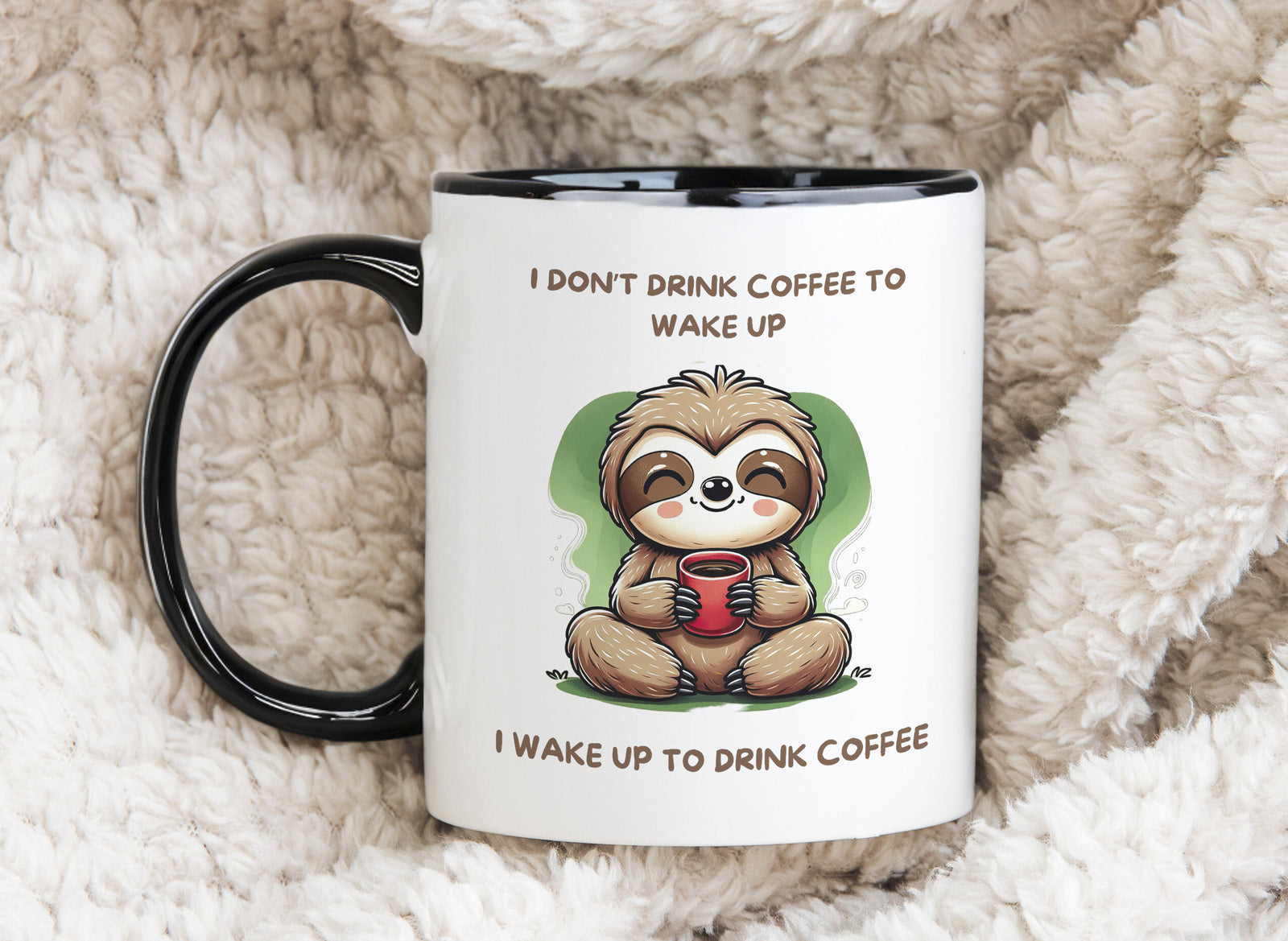 Sloth Novelty Mug Wake up Coffee Cup