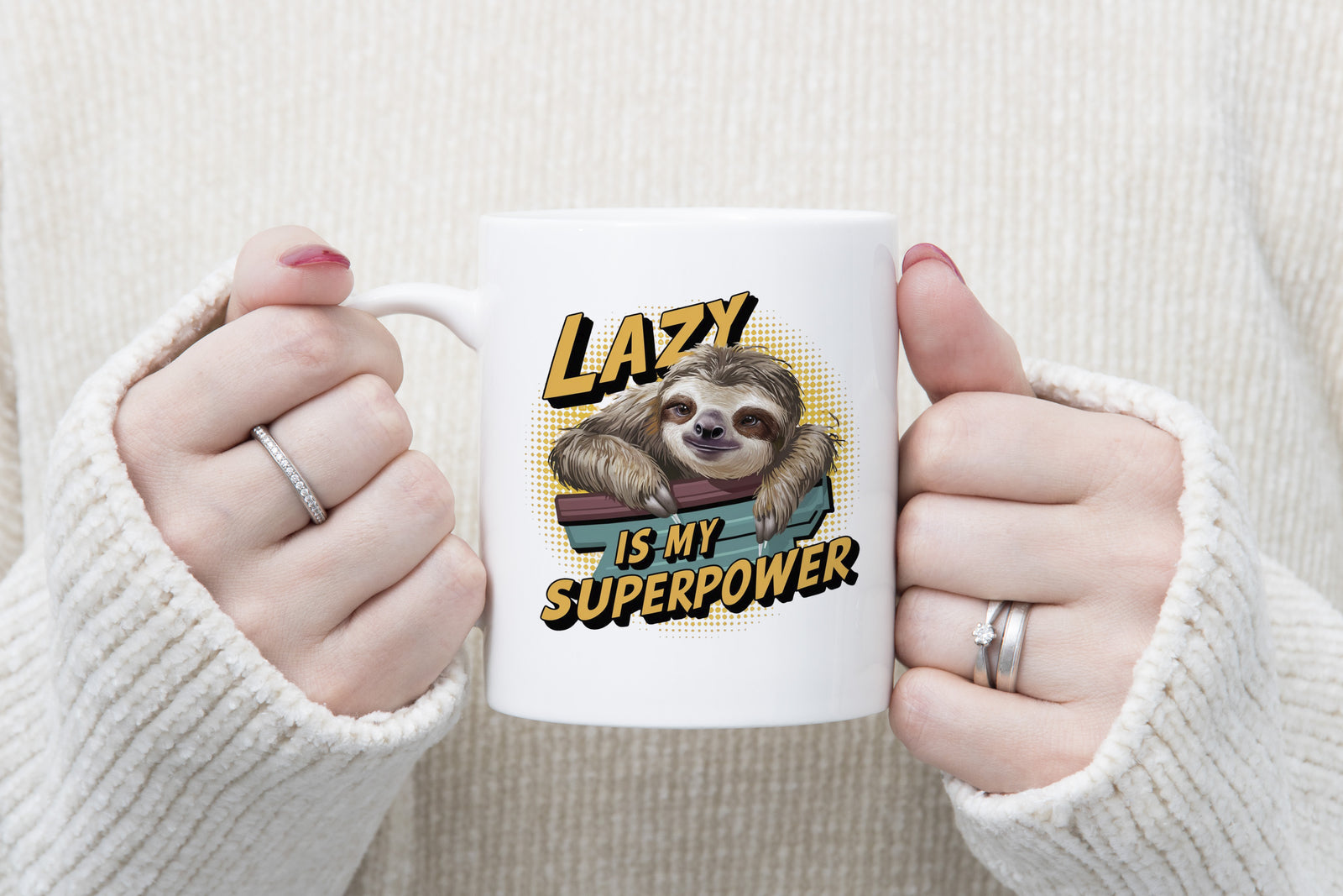 Lazy is my superpower Novelty Mug Sloth Coffee Cup