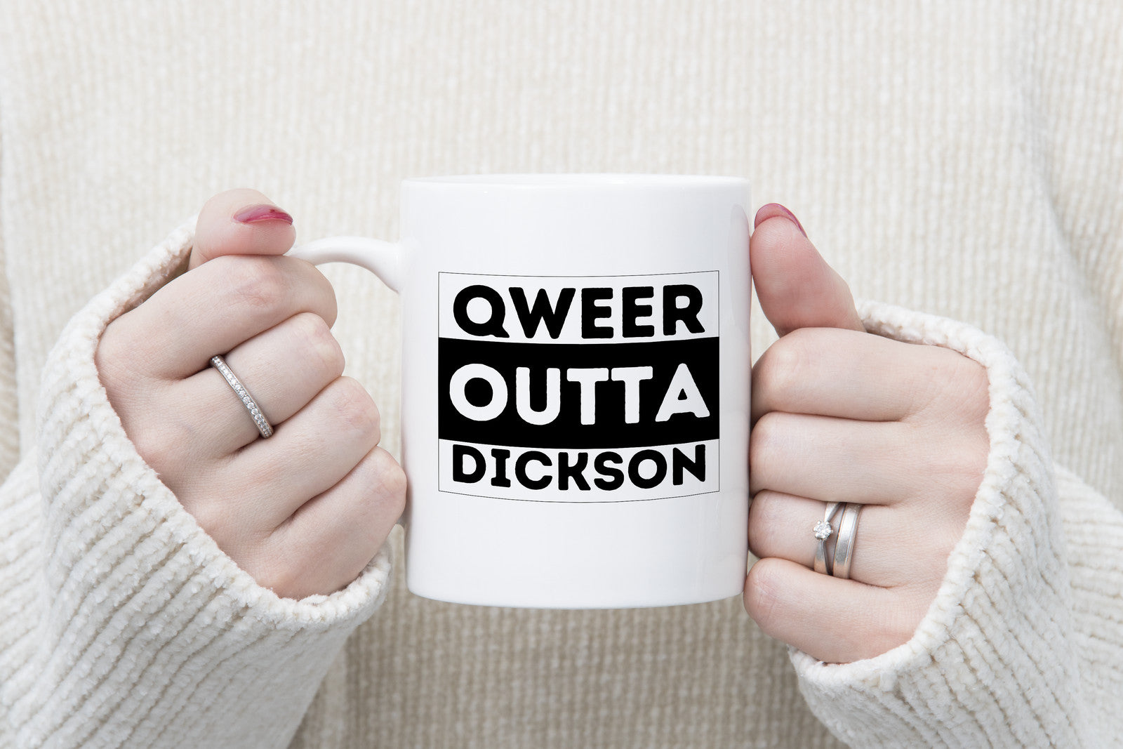 Qweer outta Dickson ACT Novelty Mug Gay Pride LGBTQIA Coffee Cup