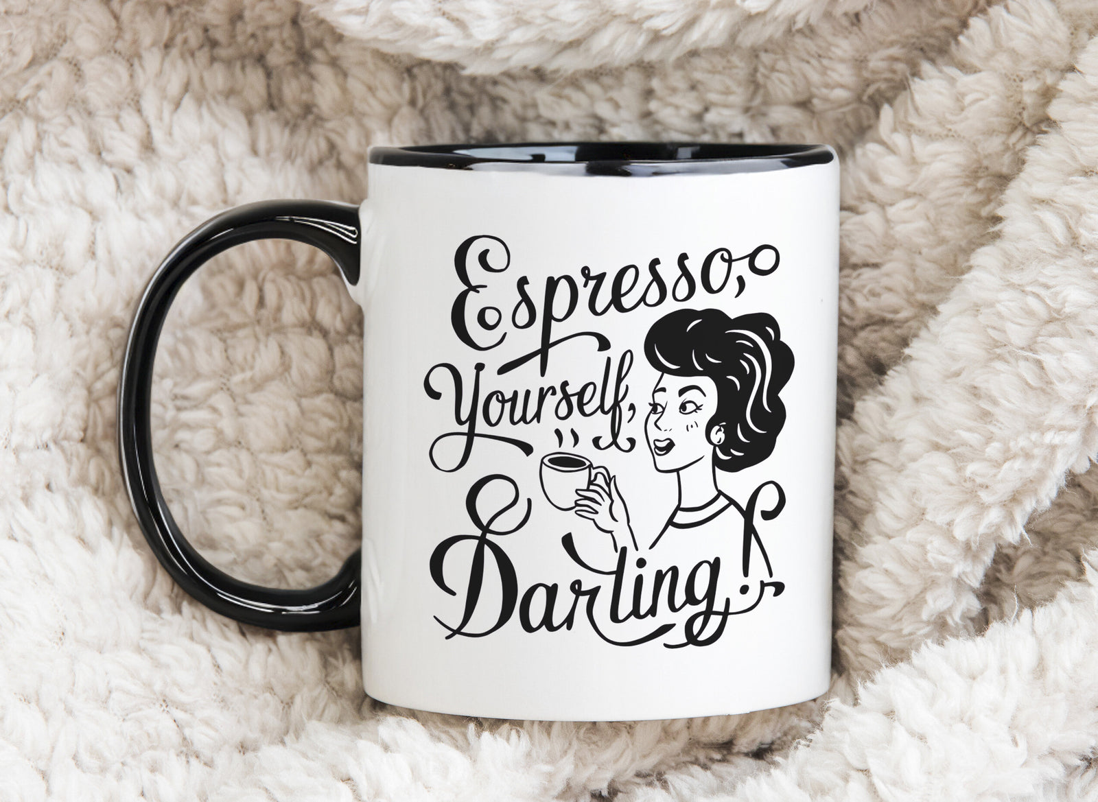 Coffee Lovers Gift Funny Espresso Yourself Novelty Mug Gift Coffee Cup