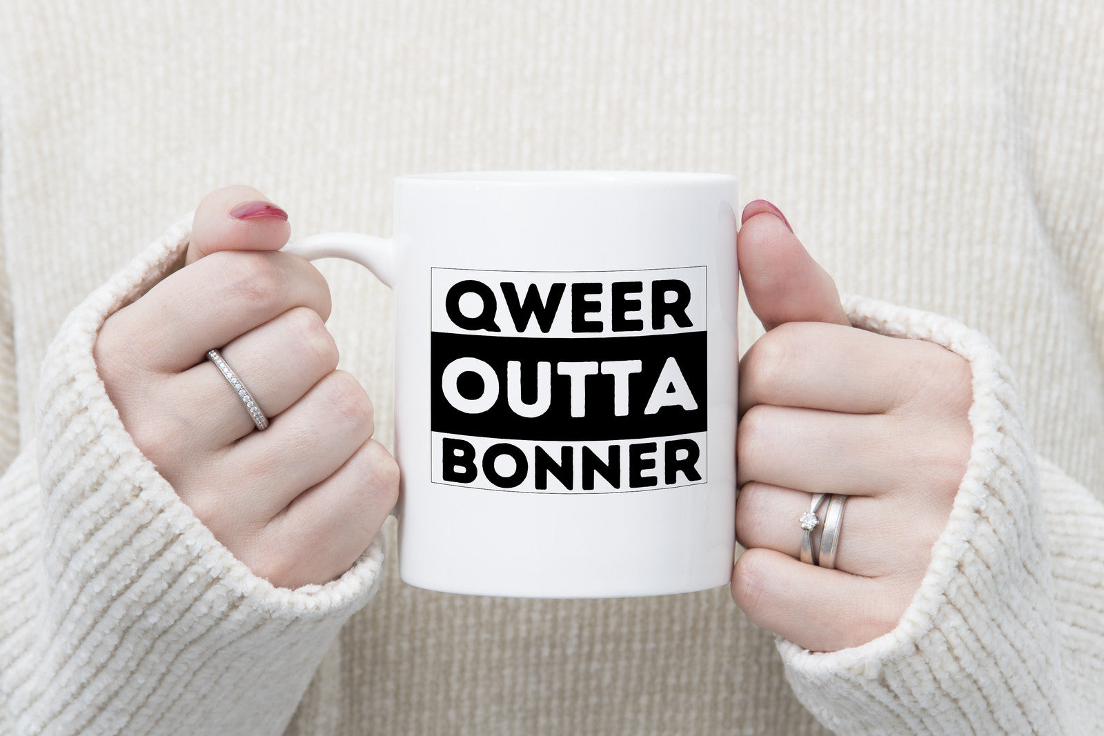 Qweer outta Bonner ACT Novelty Mug Gay Pride LGBTQIA Coffee Cup