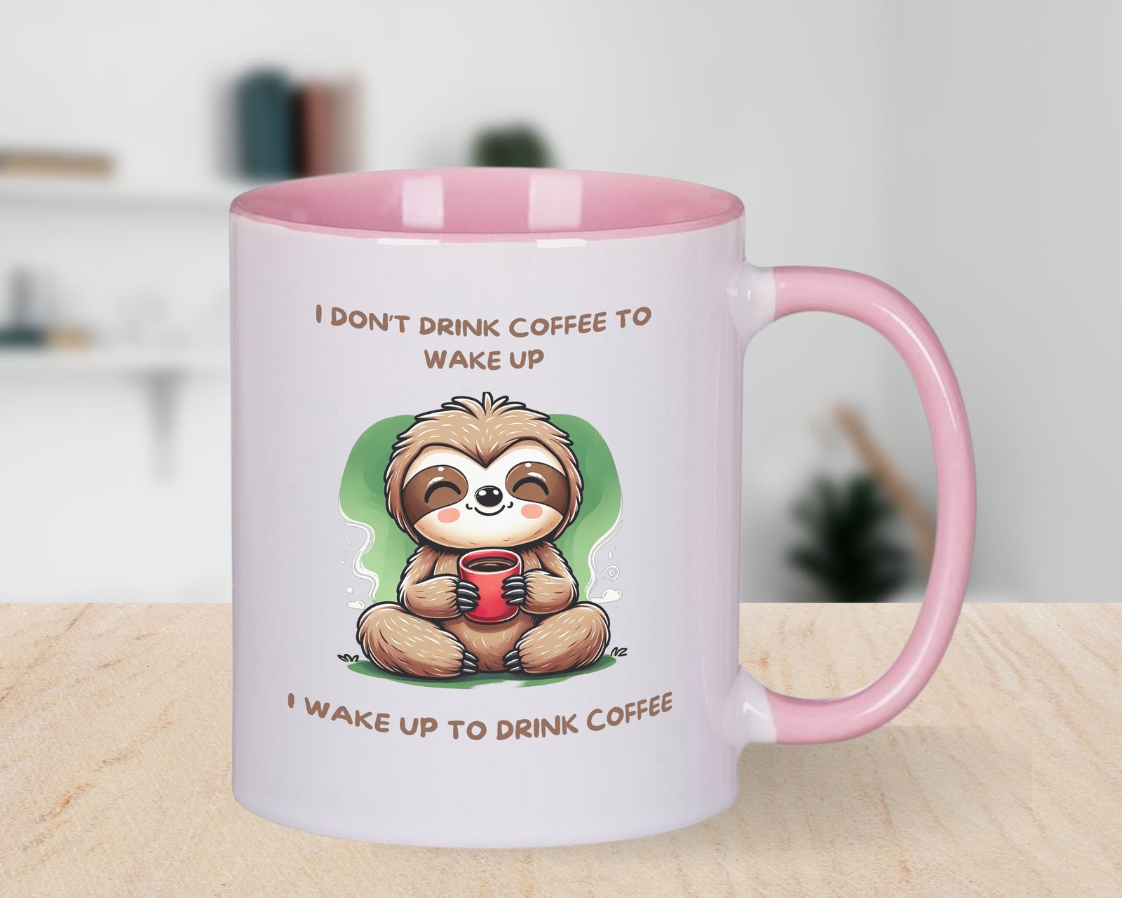Sloth Novelty Mug Wake up Coffee Cup