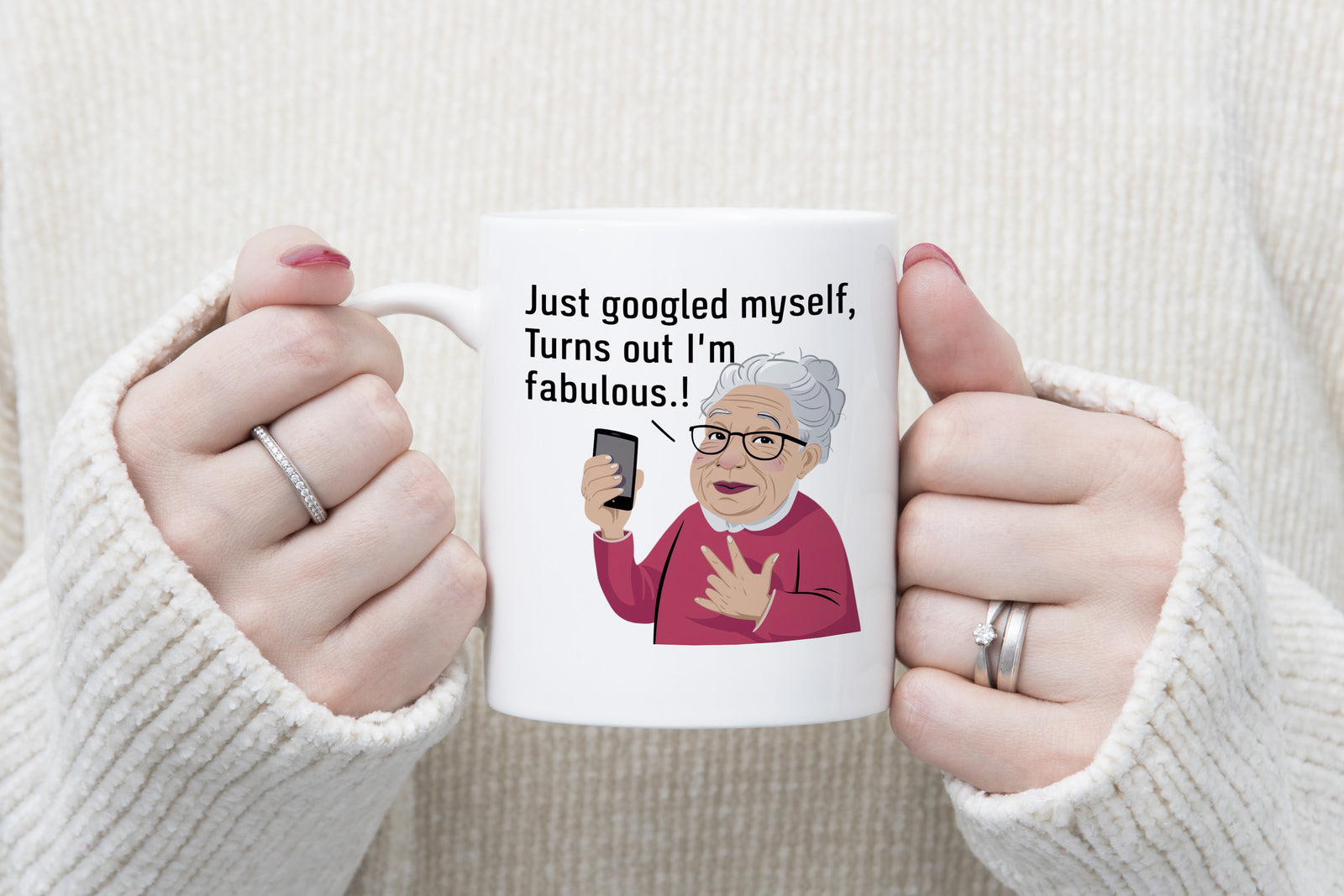 Grandma Google Gift Granny Internet Novelty Mug Gift for Christmas Coffee Cup