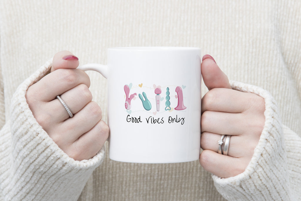 Novelty Mug Adult Good Vibes Only Coffee Cup