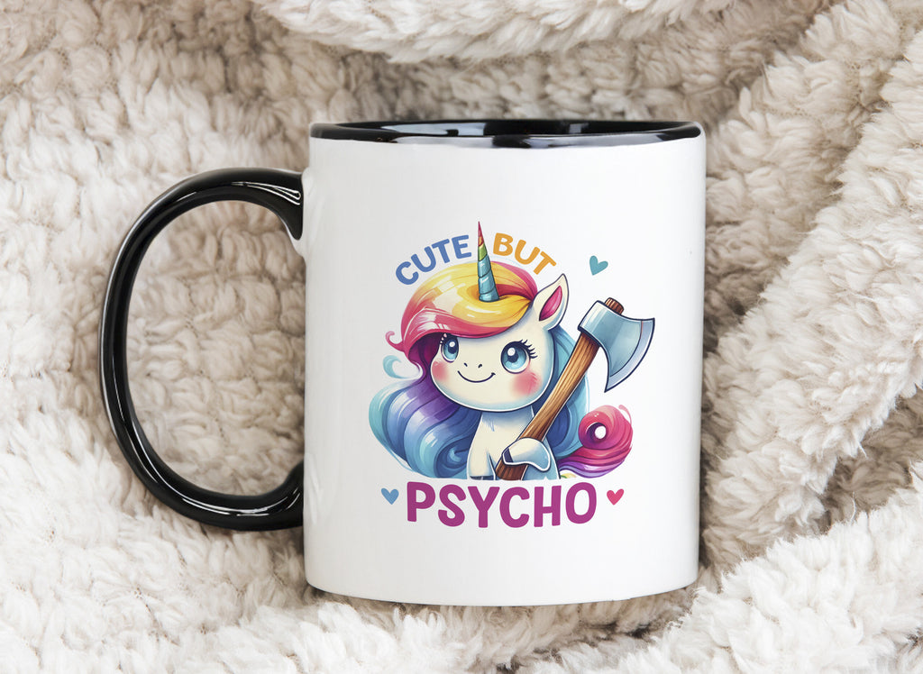 Cute But Psycho Novelty mug gift coffee cup