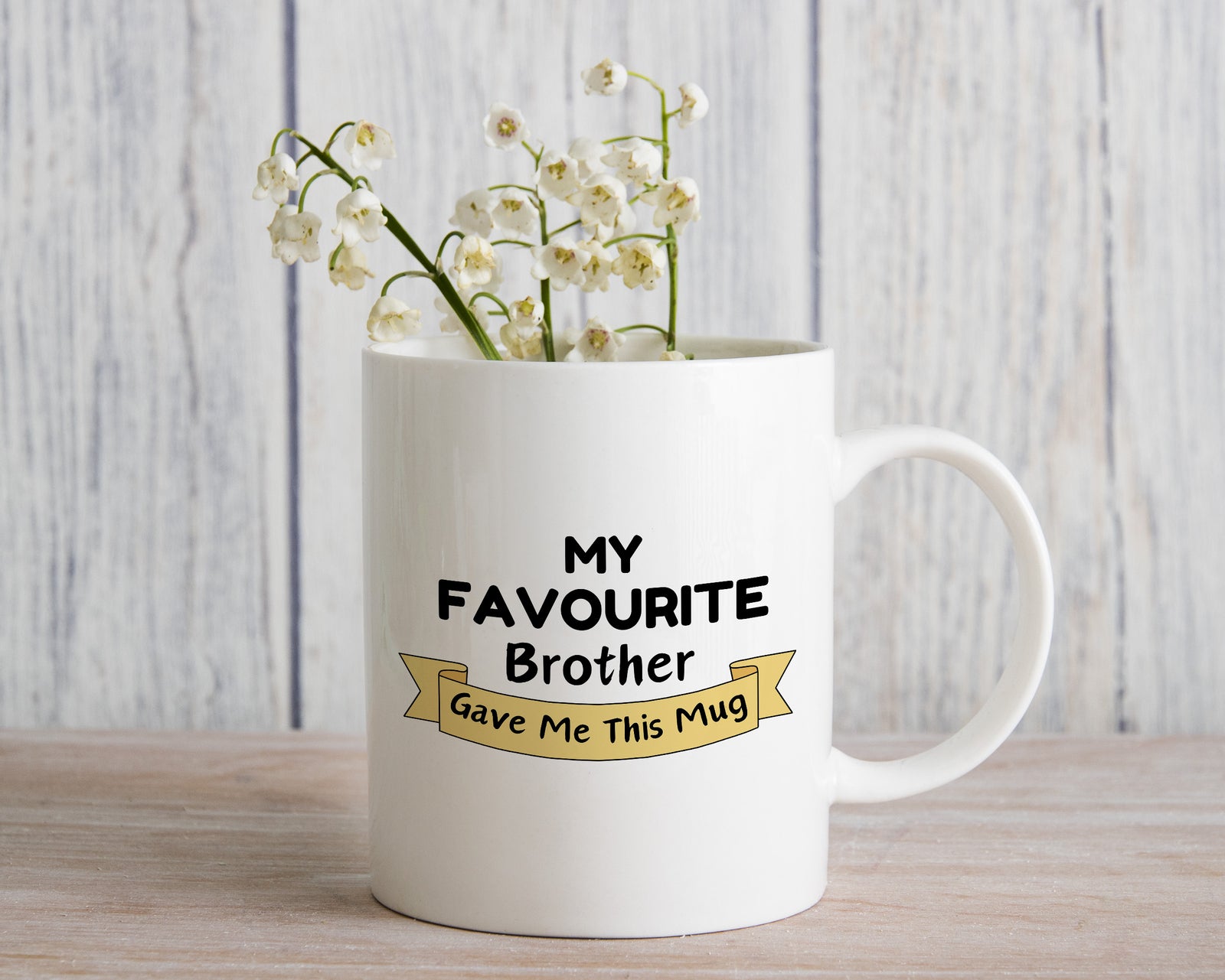 My Favourite Brother Gave Me this Novelty Mug Gift Coffee Cup