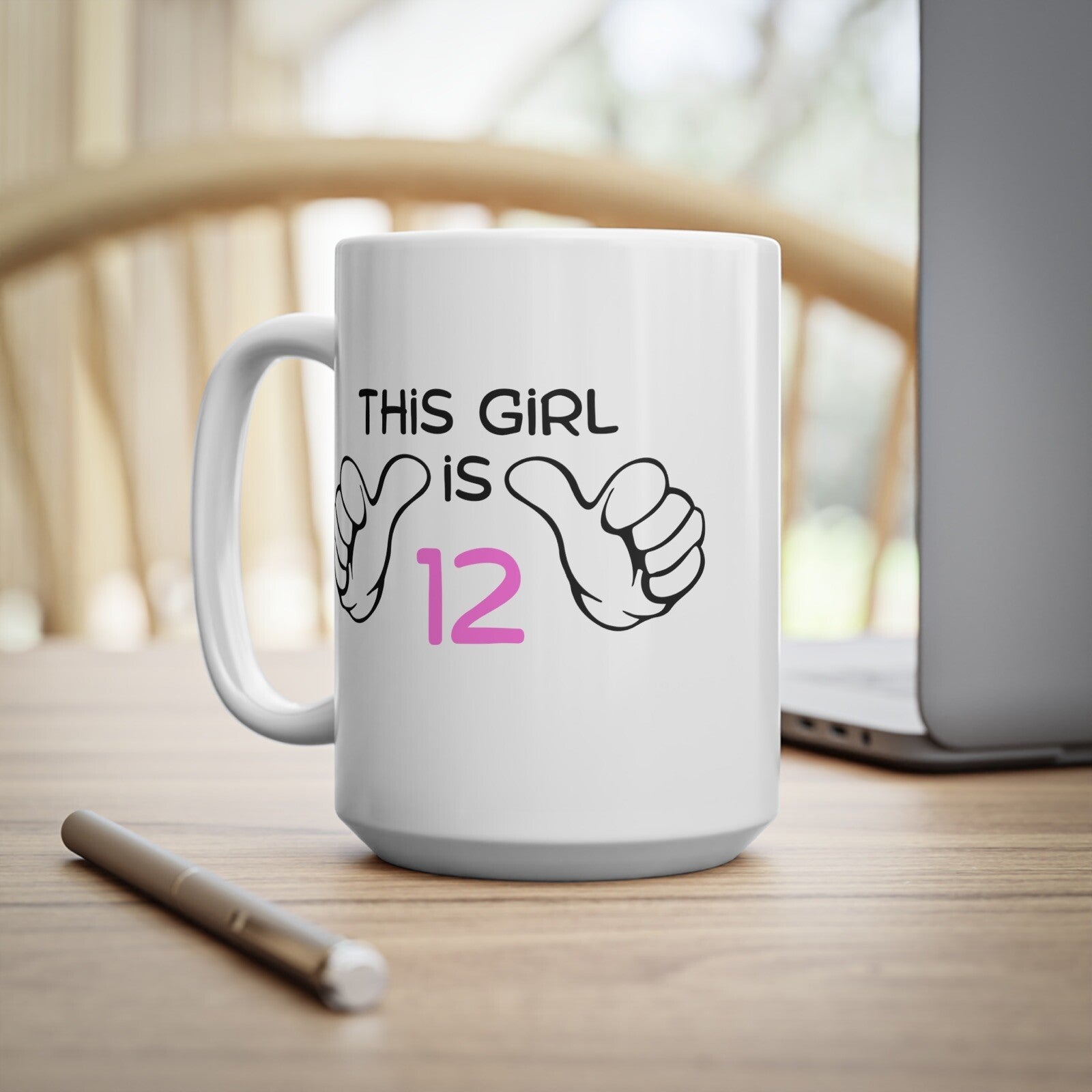 12th Birthday Novelty Mug 2011 Funny Birthday Gift 12 year old 15 Oz