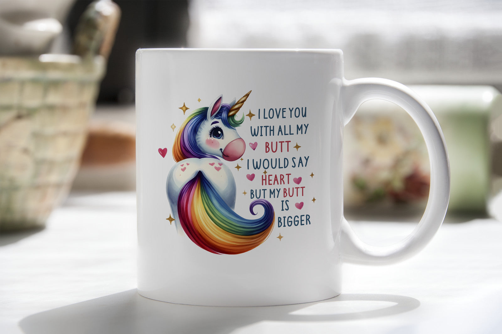 I love you with all my Butt Novelty Mug Coffee Cup