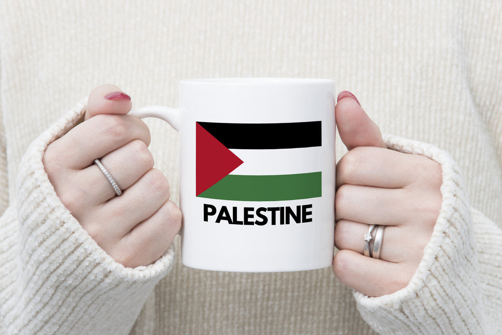 Free Palestine Flag Novelty Mug Pride Cup